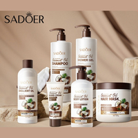 Kit de Douche Hydratant Série Coco : Gel Douche, Lait Corporel, Shampoing, Nettoyant Corporel, Sérum, Gommage Corporel – Trousse de Voyage