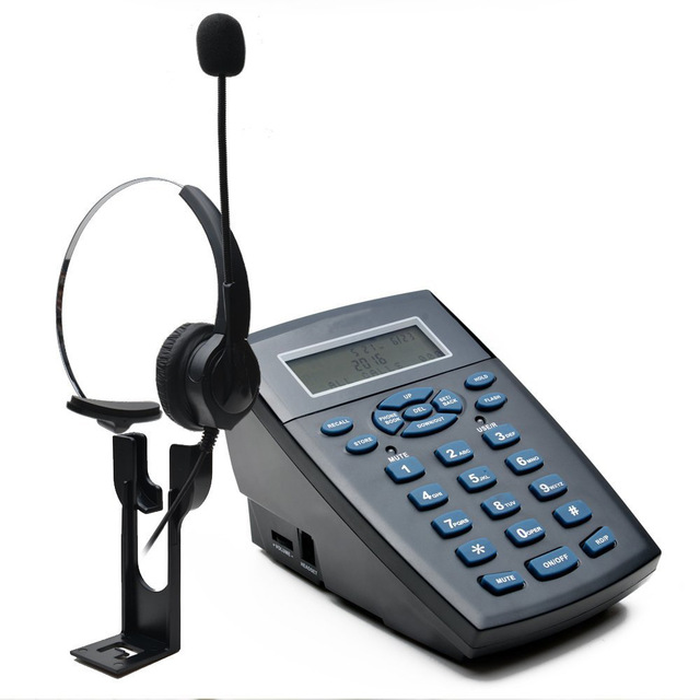 Factory Direct Sales Corded Telephone  with Headset & Dialpad for House Call Center Office