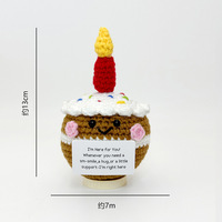 Cadeaux d'anniversaire en crochet pour femmes : Poupées en crochet, gâteaux d'anniversaire faits main, cadeaux d'anniversaire en crochet, peluches cupcake en crochet