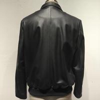 Veste en cuir d'agneau véritable noire slim décontractée pour homme, fermeture éclair sur le devant, logo, douce, confortable et respirante, vêtement d'extérieur quotidien, automne