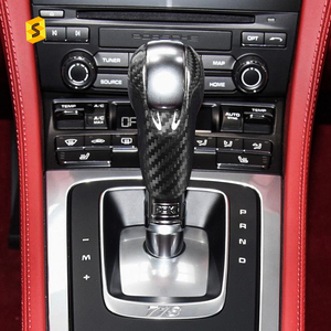 Perilla de cambio de marchas <span class=keywords><strong>interior</strong></span> de accesorios de coche de fibra de carbono Real Shasha para Porsche Panamera 2010 2016 <span class=keywords><strong>Macan</strong></span> 2014 <span class=keywords><strong>2021</strong></span> - Product Image 6