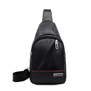 Bolso de Pecho para Hombre Zpingpin, de Cuero PU, Impermeable, Deportivo, Casual, para Exteriores, en Colores Negro, Marrón y Café, Primavera 2025 - Product Image 2