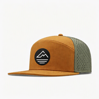 Casquettes de baseball X&K OEM personnalisées à visière plate avec patch en cuir, perforées au laser, pour hommes et femmes, promotion d'entreprise, groupe commercial