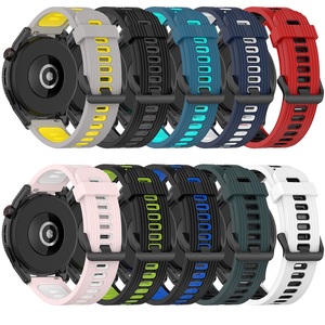Correa de Reloj Deportiva de Silicona de Repuesto de 20/22 mm para Huawei <span class=keywords><strong>Watch</strong></span> <span class=keywords><strong>GT3</strong></span> <span class=keywords><strong>SE</strong></span>, Correa de Silicona de Doble Color para Huawei - Product Image 1