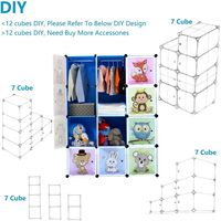 Armoire pour bébé, armoire en plastique pour enfants, armoire en plastique pour enfants