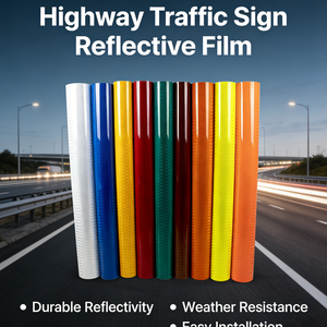 Película Reflectante Prismática para Señales de Tráfico, con Certificación de Seguridad Contra Incendios, Retardante de Llama, Descuento por Tiempo Limitado - Product Image 1