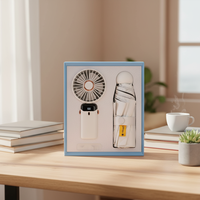Set Hadiah Bisnis Kustom Termasuk Kipas Mini, Botol Air, Payung, Suvenir Perusahaan untuk Pembukaan Toko Baru, Peluncuran Bisnis
