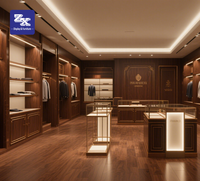 Vitrines d'exposition de costumes pour hommes sur mesure, éclairées par LED, de haute qualité artisanale, pour l'aménagement de boutiques