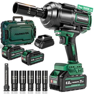 Llave <span class=keywords><strong>de</strong></span> <span class=keywords><strong>Impacto</strong></span> Eléctrica Inalámbrica <span class=keywords><strong>de</strong></span> 3/4 Pulgadas, Motor sin Escobillas <span class=keywords><strong>de</strong></span> Alto Torque, Batería <span class=keywords><strong>de</strong></span> 4.0Ah, Llave Eléctrica para Auto y Hogar - Product Image 1