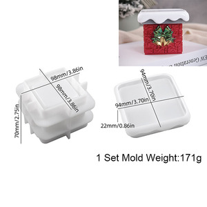 Stampo in Silicone YS per Scatola Portaoggetti a Forma di Camino Innevato Natalizio, Stampo per Regali di Natale <span class=keywords><strong>Fai</strong></span>-<span class=keywords><strong>da</strong></span>-<span class=keywords><strong>Te</strong></span>, Stampi in Gesso, Resina e Cemento per Candele e Artigianato - Product Image 6