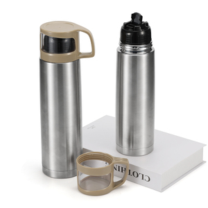 Botella de agua de bala de doble pared de acero inoxidable de nuevo diseño de 500ml con tapa botella de acero chapado en cobre - Product Image 3