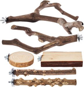 Support mural en <span class=keywords><strong>bois</strong></span> naturel fait main pour oiseaux de petite et moyenne taille - Product Image 1