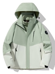 2025 hommes femmes trois-en-un assaut Bomber veste Sports <span class=keywords><strong>de</strong></span> plein air coupe-vent imperméable à capuche fermeture éclair fini - Product Image 6