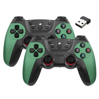 Control de Videojuegos Doble Inalámbrico 2.4G de Gran Venta, Compatible con PC y Android, Versión con Carga Inalámbrica y por Cable