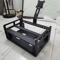 Flight case pliable personnalisé 2U 3U pour deux moniteurs Dell P2418HT 24'' à écran tactile