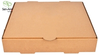 Senang02 - Nuevas carpetas de papel kraft ecológicas desechables para pizza con logotipo personalizado en relieve y revestimiento UV, aptas para uso alimentario