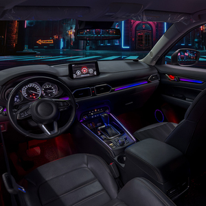 Kit d'éclairage d'ambiance <span class=keywords><strong>dynamique</strong></span> complet TMPRO pour <span class=keywords><strong>Mazda</strong></span> <span class=keywords><strong>CX</strong></span>-5 2017-2021 conduite à gauche, tableau de bord et amélioration intérieure des portes - Product Image 3