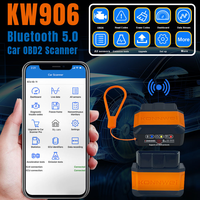 Lector de Códigos de Error de Motor para Automóvil ELM327 OBD2 KW905 con Pantalla LCD 12V, Garantía de 12 Meses para Autos Usados