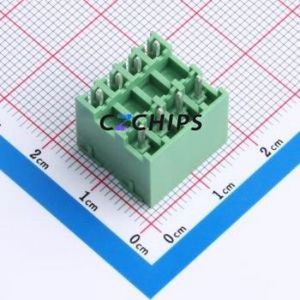 DB2EVHB-3.81-2*4P-GN Plug-in Terminal Block Through hole,P=3.81mm Connector Board-to-Board / Socket - Closed 2x4P 3.81mm Green - Product Image 2