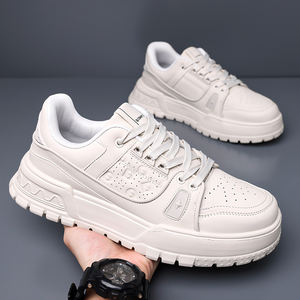 38-45 カスタム オールシーズン 新トレンド 多用途 スケートボードシューズ ブラック キャメル メンズ カジュアル ウォーキング ファッション 厚底シューズ - Product Image 3