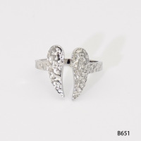 Bague ajustable Gaovo en acier inoxydable PVD texturé, motif aile de papillon, style INS, bijou fantaisie pour femme, cadeau