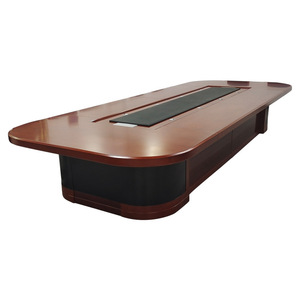 Xindalong Conference <b>Table</b> Rectangular Solid Wood Meeting Room Desk Chair Set Modern Business Negotiation Furniture - Product Image 5