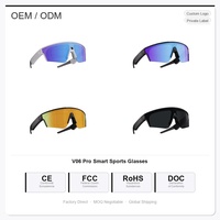 Lunettes Intelligentes avec Caméra 13MP, Transfert Vidéo Wi-Fi, Enregistrement, Assistant Vocal IA, Traduction en Temps Réel, Chargement Type-C - Idéales pour le Cyclisme en Extérieur