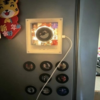 Boîte à musique personnalisée en acrylique vierge avec capteur NFC, disque rotatif, aimant de réfrigérateur, veilleuse, enregistreur de vinyle et CD remplaçables