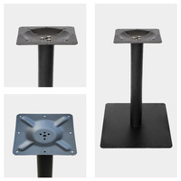 Pied de table simple en fer forgé, style moderne et minimaliste, finition électrolytique et vernis, vente en gros directe usine Chine
