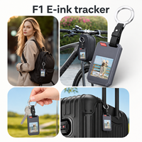 Pelacak Tag Pintar F1 E-Ink Bekerja Dengan Apple Find My, Penentuan Posisi Global, NFC, Layar Kontak, Tag Bagasi Hewan Peliharaan