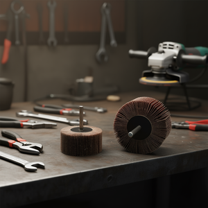 Disque à lamelles Fervi en oxyde d'aluminium sur tige de 50 mm, accessoire de ponçage - Product Image 3