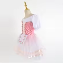 Vestido de Ballet Profesional Romántico de Tul Largo para Niñas, Disfraz de Bailarina con Estampado Luminoso - Product Image 4