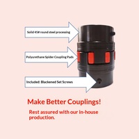 Accouplement flexible à mâchoires étoilées XL à couple élevé, en acier 45, pour arbre, avec gorge intérieure personnalisée, non standard et sur mesure