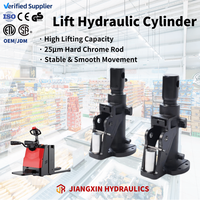 Cylindre hydraulique à piston simple effet JX de haute qualité en acier avec tige chromée dure
