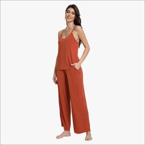 Conjunto de Pijama de Bambú para Mujer, Ropa de Dormir Personalizada, Camisola, Ropa de Casa Sexy, Venta al por Mayor - Product Image 3