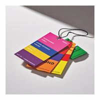 Vente chaude personnalisé voiture étiquettes suspendues papier vêtements étiquettes volantes étiquettes de vêtement compagnie aérienne carte d'embarquement thermique