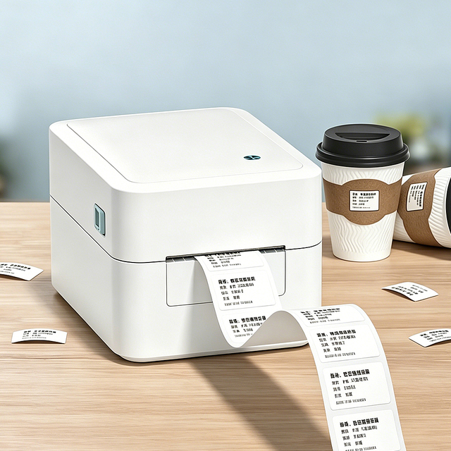 Edoo ED200 Thermal Label Printer High Speed Shipping Label Printer for E-commerce Logistics Waybill Sticker Printer