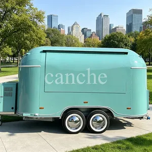 Chariot de restauration mobile électrique pour pizzas, tacos et grillades, avec cuisine intégrée, en promotion dans l'UE - Product Image 1