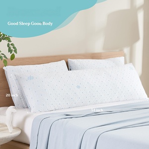 Oreiller long pour le lit, en mousse à mémoire de forme déchiquetée, oreiller pour tout le corps, oreillers de grossesse pour les dormeurs sur le côté, pour adultes - Product Image 5
