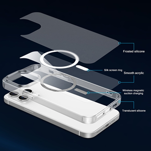 เคสโทรศัพท์มือถือรุ่น 17 ProMax แบบกันกระแทก โปร่งใส ผลิตจากอะคริลิกเคลือบเงา ดีไซน์ธุรกิจ พร้อมลายดอกไม้ - Product Image 2