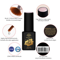 BORN PRETTY PRO Couche de base en gel de construction en caoutchouc 2 en 1 Non toxique sans HEMA et sans TPO