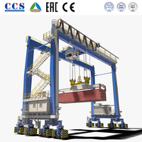 YAOU 40 tonnes Rtg portique grue prix Precio De La Grua Rtg Sts Rtg pour conteneur et faisceau de levage préfabriqué