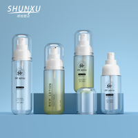 Luxury 100 120 150ml Empty PET Plastic Body Cosmetic Perfume Mist Spray Bottle Whitening Serum Face Sunscreen Lotion Bottle