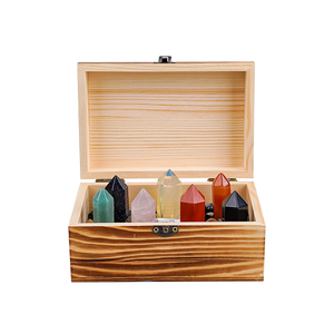 Pilar <span class=keywords><strong>de</strong></span> cristal natural <span class=keywords><strong>de</strong></span> <span class=keywords><strong>siete</strong></span> colores, Prisma hexagonal, citrino fundido, obsidiana, piedra <span class=keywords><strong>de</strong></span> amatista, mesa <span class=keywords><strong>de</strong></span> oficina Feng Shui hecha a mano - Product Image 6