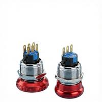 Bouton d'arrêt d'urgence extérieur étanche IP55 de 22 mm, verrouillable par torsion, non éclairé, disponible CE RoHS