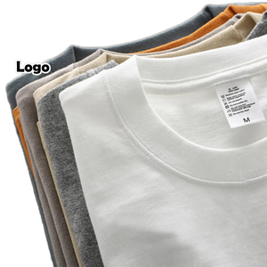 Camiseta gruesa y densa de 230g para hombre, 100% algodón, impresión personalizada, camiseta de lujo, ropa de calle, prenda lisa. - Product Image 1