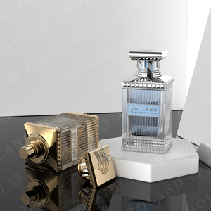 100ml Square Perfume Glass Bottle <b>Empty</b> Spray Special Design Cosmetic Fragrance Container Perfume Bottle With <b>Box</b> Packaging - Product Image 4