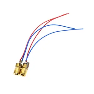 レッドサイト銅ヘッドミニレーザーポインター5V650nm 5mW調整可能レーザードットダイオードモジュール