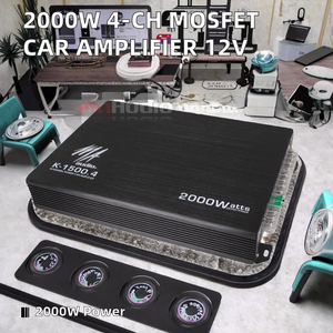 <span class=keywords><strong>Amplificador</strong></span> <span class=keywords><strong>de</strong></span> Audio <span class=keywords><strong>para</strong></span> Automóvil Senon <span class=keywords><strong>de</strong></span> <span class=keywords><strong>2000</strong></span> Vatios Clase AB <span class=keywords><strong>de</strong></span> 4 Canales y 12 V con Crossovers y Procesador <span class=keywords><strong>de</strong></span> <span class=keywords><strong>Sonido</strong></span> MOSFET - Product Image 2