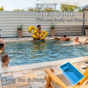 Noi navi in 3 giorni di piccole dimensioni 14ft all'aperto famiglia in fibra di vetro <span class=keywords><strong>rettangolare</strong></span> piscina immersa Spa piscina per la vendita - Product Image 5